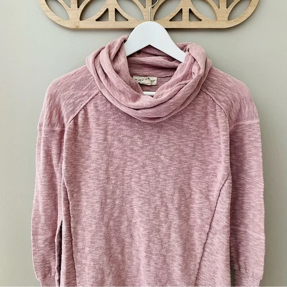 if it were me Long Sleeve Cowl Neck Top Pink Sz Small - Picture 2 of 8